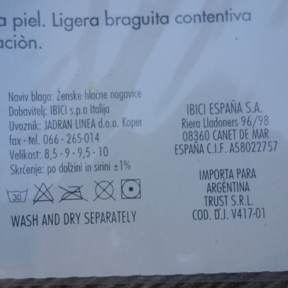 ibici calze Cleo Deluxe 15 den Size 2 Made in Italy Panty Hose *New in Package* - Picture 11 of 12